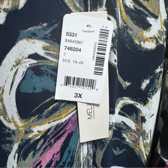 Melissa McCarthy Seven7 Floral Duster Kimono Size 3x NWT Brand New - Picture 8 of 12